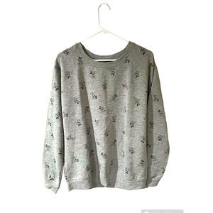 Gray Mickey Mouse Sweatshirt, Size L, Disney